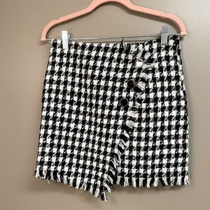 Pink Lily Tweed Skirt